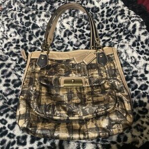 Stylish Brown Patterned Women's Bag